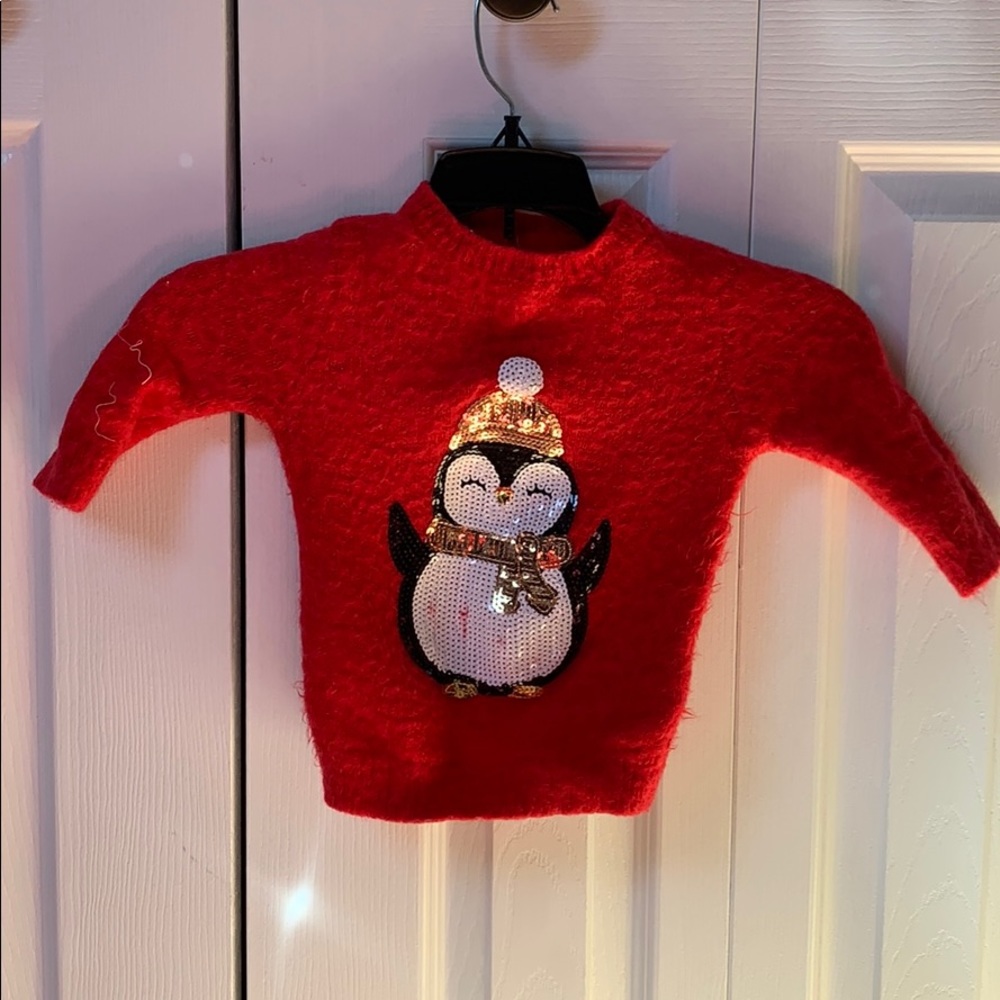 Sequined holiday jumper